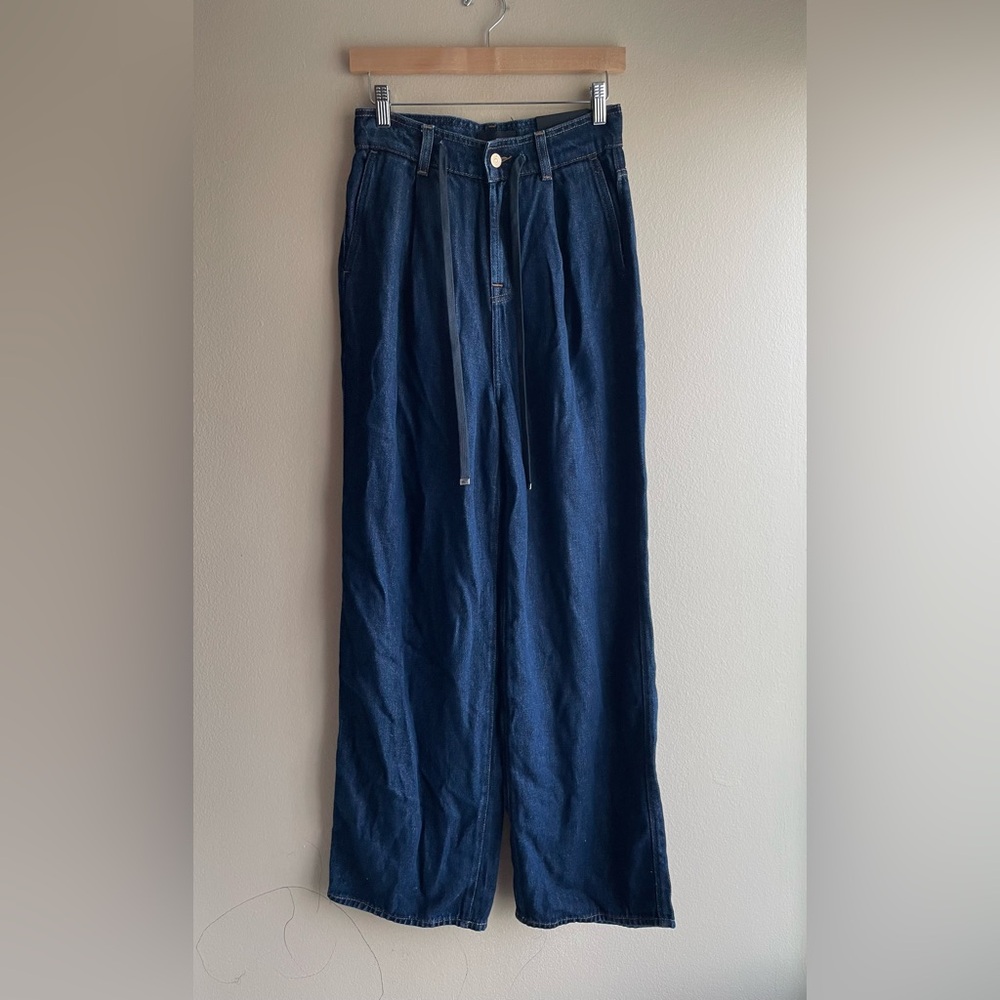 New 7 All ManKind Women Tilda Pants Blue Size 24